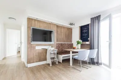 TV/Unterhaltungsangebot in der Unterkunft Haus Deichkieker Apartment 4 3 Deichgut