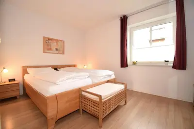 Ein Bett oder Betten in einem Zimmer der Unterkunft Haus Seehafen Apartment 0 1