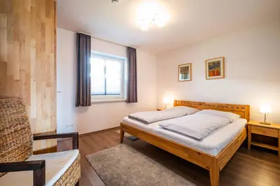 Ein Bett oder Betten in einem Zimmer der Unterkunft Haus Seehafen Apartment 1 4