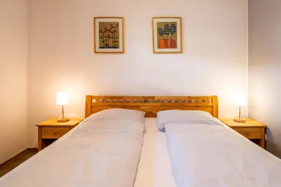 Ein Bett oder Betten in einem Zimmer der Unterkunft Haus Seehafen Apartment 1 4