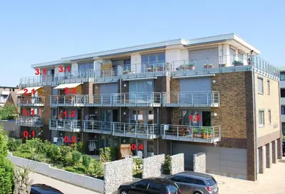 Das Gebäude in dem sich die Ferienwohnung befindet