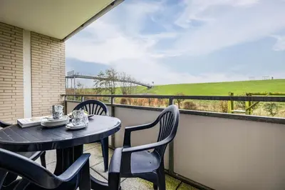 Ein Balkon oder eine Terrasse in der Unterkunft Haus Seewärts Wohnen Apartment 0 7