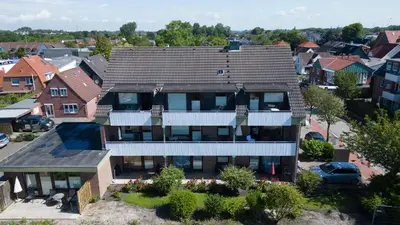 Das Gebäude in dem sich die Ferienwohnung befindet