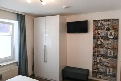 TV/Unterhaltungsangebot in der Unterkunft Haus Seemeile Wohnung 2 2