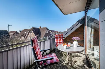 Ein allgemeiner Bergblick oder ein Berglick von der Ferienwohnung aus