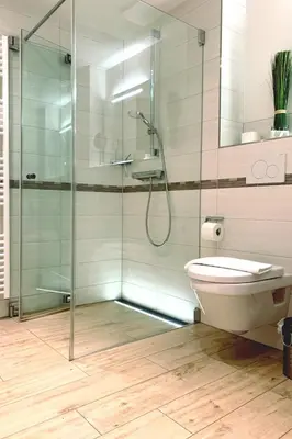 Ein Badezimmer in der Unterkunft Haus Deichkieker Apartment 1 3 Seeluft