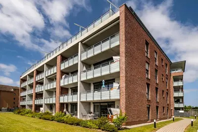 Das Gebäude in dem sich die Ferienwohnung befindet