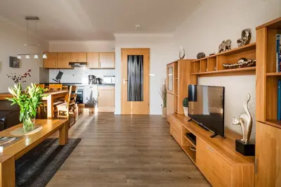 TV/Unterhaltungsangebot in der Unterkunft Haus Ankerplatz Apartment 2 5