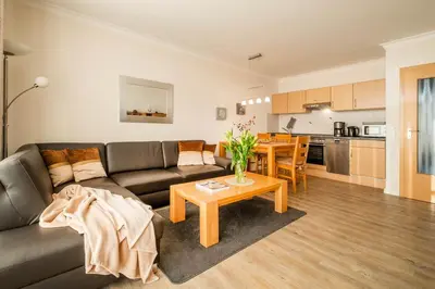 Küche/Küchenzeile in der Unterkunft Haus Ankerplatz Apartment 2 5