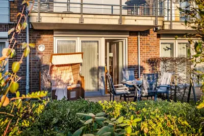 Ein Garten an der Unterkunft Haus Seehafen Apartment 0 2