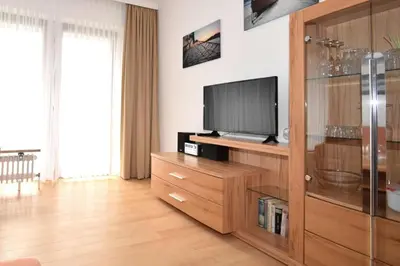 TV/Unterhaltungsangebot in der Unterkunft Haus Nordseeblick Wohnung 7