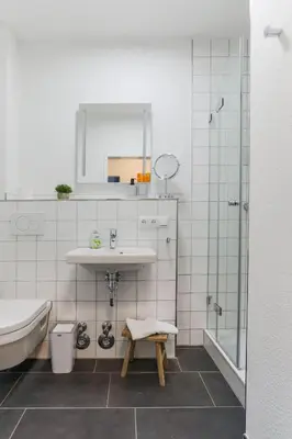 Ein Badezimmer in der Unterkunft Haus Treibholz Apartment 2