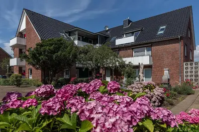 Ein Garten an der Unterkunft Haus Treibholz Apartment 5