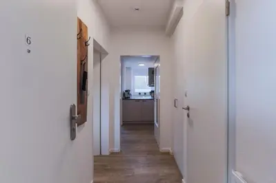 Küche/Küchenzeile in der Unterkunft Haus Treibholz Apartment 6