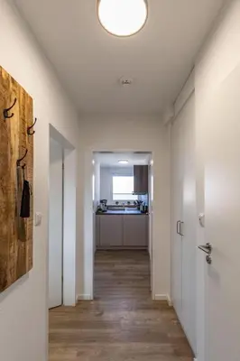 Ein Bett oder Betten in einem Zimmer der Unterkunft Haus Treibholz Apartment 10