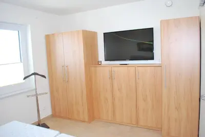 TV/Unterhaltungsangebot in der Unterkunft Haus Deichoase Apartment 3 1