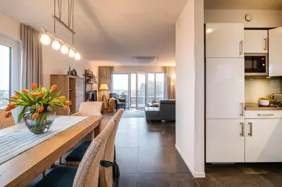 Küche/Küchenzeile in der Unterkunft Haus Deichoase Apartment 3 3
