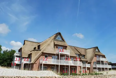 Das Gebäude in dem sich die Ferienwohnung befindet