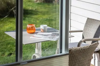 Ein Patio oder anderer Außenbereich in der Unterkunft Büsumer Reethus Apartment 1 6