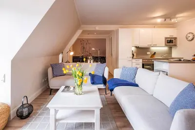 Küche/Küchenzeile in der Unterkunft Büsumer Reethus Apartment 2 1