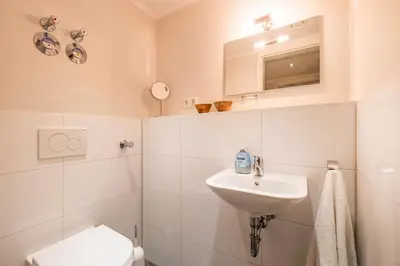 Ein Badezimmer in der Unterkunft Büsumer Reethus Apartment 2 1