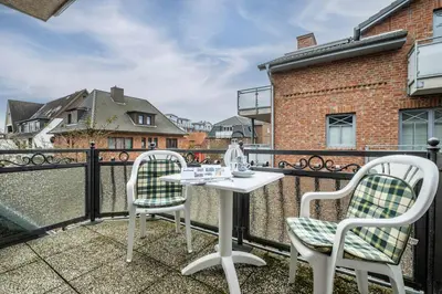 Ein Balkon oder eine Terrasse in der Unterkunft Haus Kähler 1 Wohnung 4