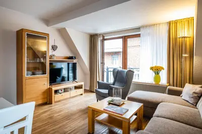 TV/Unterhaltungsangebot in der Unterkunft Haus Kähler 1 Wohnung 6