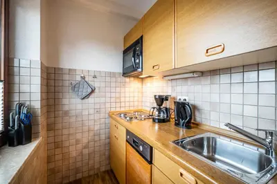 Küche/Küchenzeile in der Unterkunft Haus Kähler 1 Wohnung 6