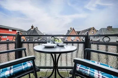 Ein Balkon oder eine Terrasse in der Unterkunft Haus Kähler 1 Wohnung 7