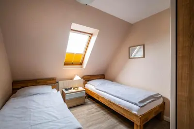 Ein Bett oder Betten in einem Zimmer der Unterkunft Haus Kähler 1 Wohnung 8