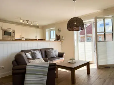 Küche/Küchenzeile in der Unterkunft Büsumer Reethus Apartment 2 6
