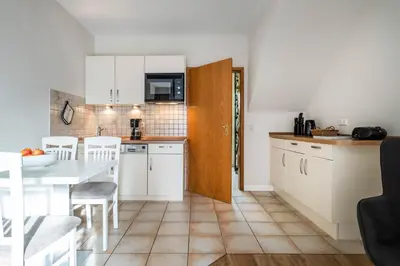 Küche/Küchenzeile in der Unterkunft Haus Kähler 2 Wohnung 10