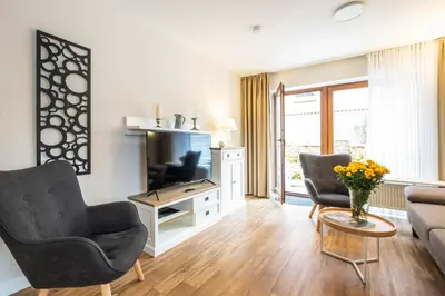 TV/Unterhaltungsangebot in der Unterkunft Haus Kähler 2 Wohnung 12