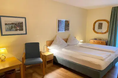 Ein Bett oder Betten in einem Zimmer der Unterkunft Haus Nordseeblick Wohnung 16