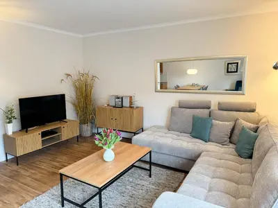 TV/Unterhaltungsangebot in der Unterkunft Haus Seemeile Wohnung 2 19