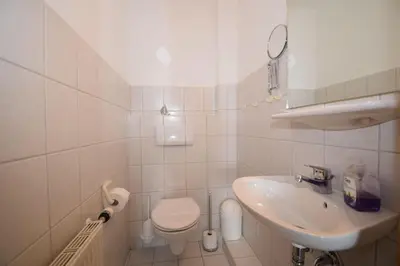 Ein Badezimmer in der Unterkunft Haus Seemeile Wohnung 3 10
