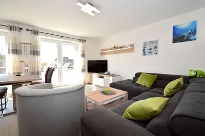 TV/Unterhaltungsangebot in der Unterkunft Haus Deichkieker Apartment 2 6 Strandkrabbe