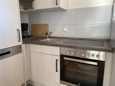 Küche/Küchenzeile in der Unterkunft Kleine Brise Apartment 6
