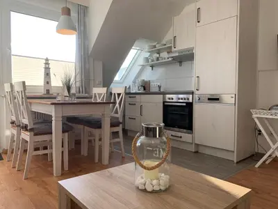 Küche/Küchenzeile in der Unterkunft Kleine Brise Apartment 7