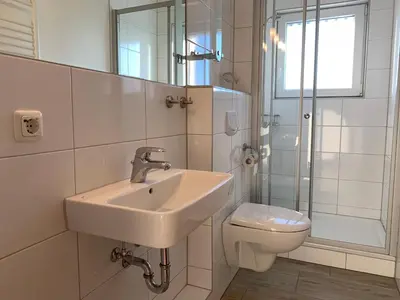 Ein Badezimmer in der Unterkunft Kleine Brise Apartment 9