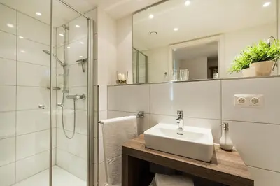 Ein Badezimmer in der Unterkunft Büsumer Reethus Apartment 1 2