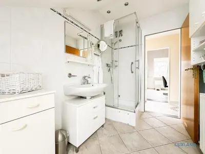 Ein Badezimmer in der Unterkunft Ferienwohnung Seestern