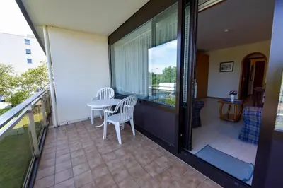 Ein Balkon oder eine Terrasse in der Unterkunft Haus 