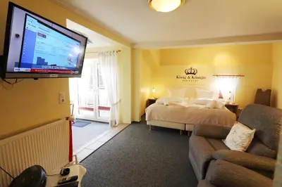 Ein Bett oder Betten in einem Zimmer der Unterkunft Haus Westerstraße Westerstr 16 Wohnung 1