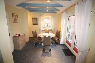 Ein Sitzbereich in der Unterkunft Haus Westerstraße Westerstr 16 Wohnung 1