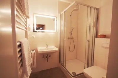 Ein Badezimmer in der Unterkunft Haus Övern Diek Wohnung 2