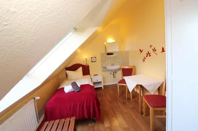 Ein Sitzbereich in der Unterkunft Haus Övern Diek Wohnung 5