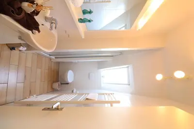 Ein Badezimmer in der Unterkunft Haus Övern Diek Wohnung 6