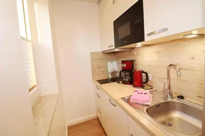 Küche/Küchenzeile in der Unterkunft Haus Laura Wohnung 4