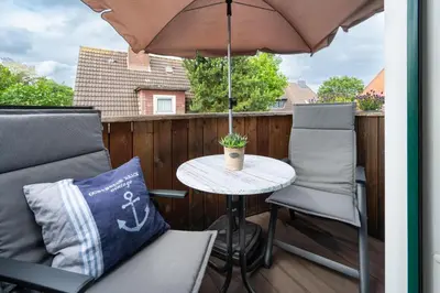 Ein Balkon oder eine Terrasse in der Unterkunft Elke 2